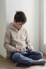 Hooded Sweatshirt 2-10 Years Old Stone