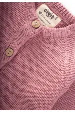 Links Triko Hırka 1-8 Yaş Somon