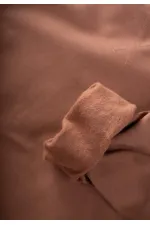 Basic Karyoka Detaylı Sweatshirt Takım 3-8 Yaş Açık Kahve