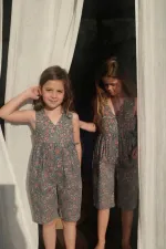 Desenli Viskon Tulum 2-8 Yaş Yeşil