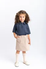 Gabardin Etek 2-7 Yaş Bej