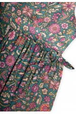 Desenli Viskon Tulum 2-8 Yaş Yeşil