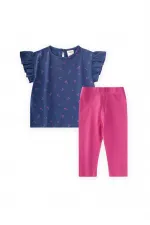 T-Shirt Set 1-8 Years Navy Blue