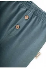 Ensemble de survêtement bébé 0-3 ans, motif aubergine, vert clair