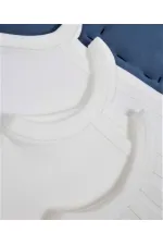 İp Askılı Kız Atlet Üçlü Ekru