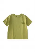 Slogan Printed T-Shirt, Ages 2-10, Lime Slogan Printed T-Shirt, Ages 2-10, Lime