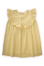 Robe à volants jaune 2-7 ans Robe à volants jaune 2-7 ans