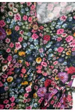 Combinaison en viscose à motifs, 2-8 ans, noire