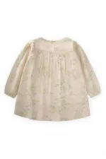 Robe à motifs pour enfant de 2 à 6 ans, motif floral vert