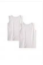 İkili Geniş Askılı Atlet 2-11 Yaş Ekru