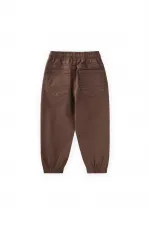 Gabardin Parçalı Pantolon 2-12 Yaş Kahverengi Gabardin Parçalı Pantolon 2-12 Yaş Kahverengi