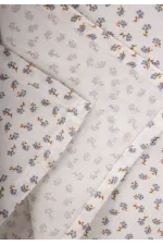 Baskılı Müslin Battaniye 90X100 Cm Mavi Çiçekli