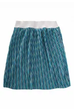 Piliseli Sim Lastik Detaylı Etek 2-7 Yaş Mavi