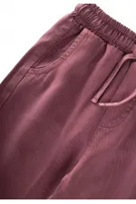 Loose-fitting Girls' Trousers, Ages 2-12, Plum Loose-fitting Girls' Trousers, Ages 2-12, Plum