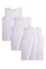 Ensemble trois pièces débardeur pour garçon, 2-9 ans, blanc