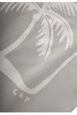 Palm Printed T-Shirt 2-8 Years Old Mint Green