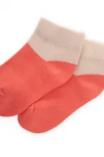 İki Renkli Bebe Patik Çorabı 0-4 Yaş Yavruağzı