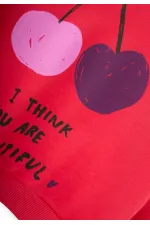 Ensemble sweat-shirt imprimé cerises et grenade pour enfants de 2 à 10 ans