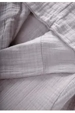 Double Layer Muslin Child Bathrobe 1-9 Years Gray