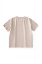 Slogan Baskılı T-Shirt 2-10 Yaş Açık Bej Slogan Baskılı T-Shirt 2-10 Yaş Açık Bej