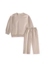 Complete Modal Set with Rhinestones, Ages 8-13, Beige