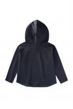 Kapşonlu Uzun Kollu T-Shırt 2-10 Yaş Lacivert