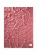 Roman Pattern Knitted Blanket 80X100Cm Dusty Rose