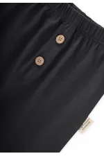 Faux Eggplant Pattern Baby Tracksuit 0-3 Years Black