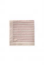 Kalın Biyeli Çift Kat Ham Battaniye 85X90 Cm Mint Yeşili-Gül Kurusu