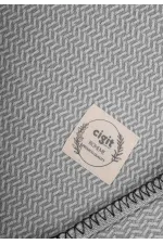 Couverture Shepherd Stitched 93 x 100 cm (+/- 3 cm) grise