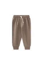 Survêtement basique pour enfants de 1 à 5 ans, couleur moutarde