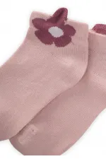 Three Dimensional Children's Bootie Socks 5-12 Years Old Powder