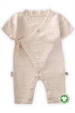 Organic Kruvaze Müslin Tulum 0-9 Ay Naturel