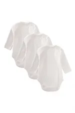 Üçlü Uzun Kol Zıbın 0-3 Yaş Beyaz