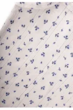 Two-Piece Strappy Girls' Tank Top, Ages 2-11, Off-White and Navy Floral