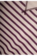 Gilet rayé à rayures, pull de saison détaillé, prune, 2-12 ans