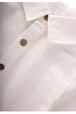 Chemise à carreaux écru, 2-10 ans