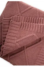 Knitted Blanket 80x100 cm Dusty Rose