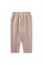 Cep Detaylı Pantolon 8-12 Yaş Krem