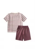 Ensemble Capri basique rayé 1-5 ans prune lilas rayé Ensemble Capri basique rayé 1-5 ans prune lilas rayé
