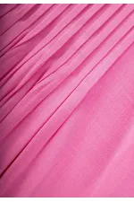 Robe en lin côtelé rose pour enfants de 2 à 7 ans