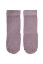 Tabanı ABS li Bambu Çocuk Çorabı Gri