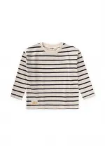 T-shirt rayé saisonnier, 1-10 ans, rayures noires