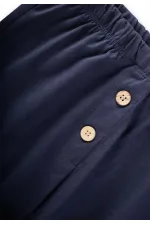 Faux Eggplant Pattern Baby Tracksuit 0-3 Years Navy Blue