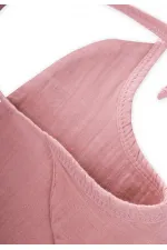 Organik Müslin Mama Önlüğü Yavruağzı