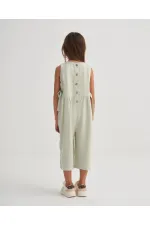 Kolsuz Bağcıklı Tulum 2-7 Yaş Mint Yeşili