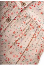 Robe en viscose à motif floral pour enfants de 1 à 10 ans, rose poudré