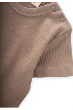 Basic Fitilli T-Shırt 0-12 Ay Vizon