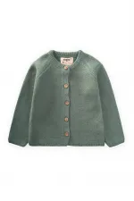 Links Knitted Cardigan, Years 1-8, Khaki Green