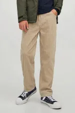 Corduroy Trousers, Ages 8-12, Beige